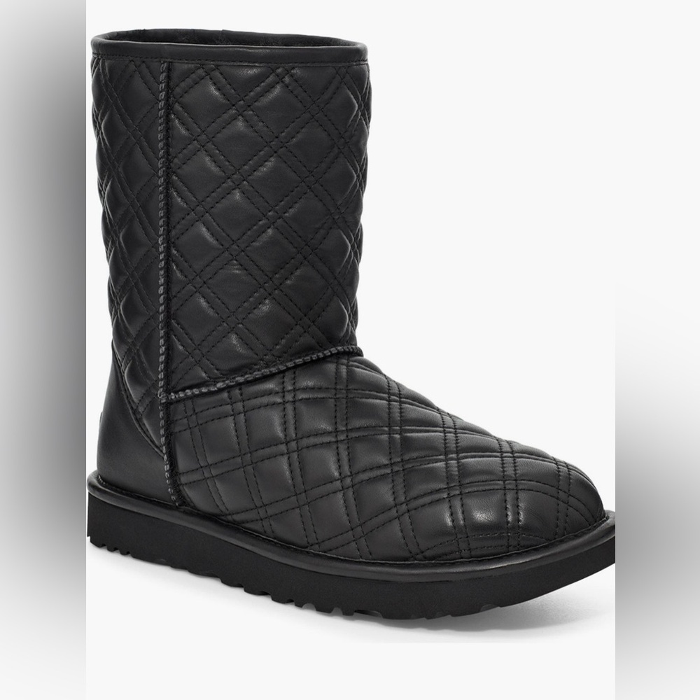 UGG Quilted Ankle Boot in Black